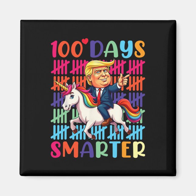 Íman 100 Dias Mais Inteligente De Trump No Dinossauro T (Frente)