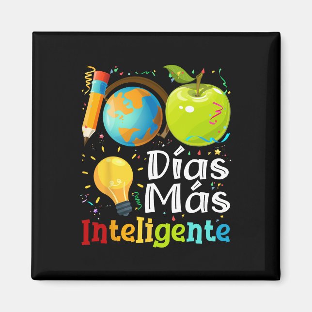Íman 100 Dias Mais Inteligente Professor De Espanhol 10 (Frente)