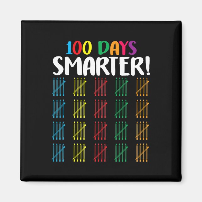 Íman 100 dias mais inteligentes contando Hash Marks dia (Frente)