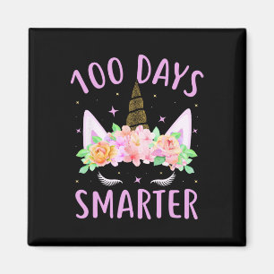 Íman 100 Dias Mais Inteligentes Crianças Unicórn Figura