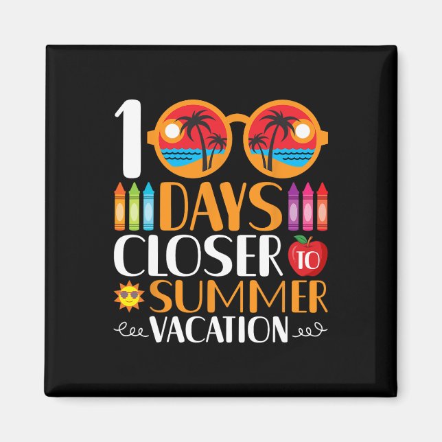 Íman 100 Dias Mais Perto das Férias de Verão  (Frente)