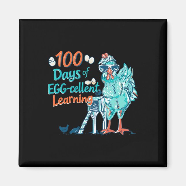Íman 100 Dias Professor Egg-stra Mais Inteligente Crian (Frente)