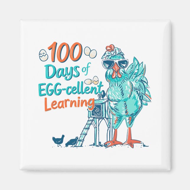 Íman 100 Dias Professor Egg-stra Mais Inteligente Crian (Frente)