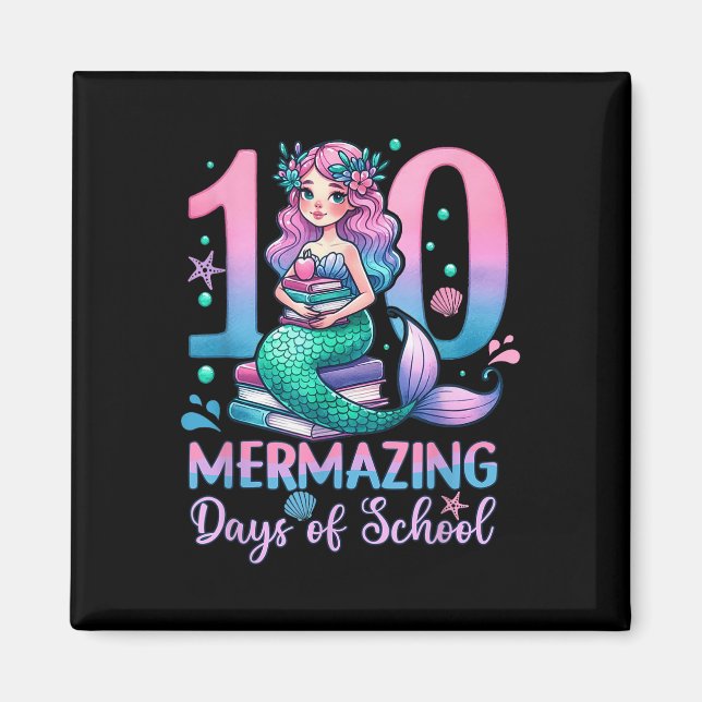 Íman 100 Dias Úteis De Sereia Escolar 100º Dia De (Frente)
