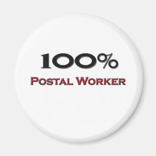 Íman 100% do trabalhador postal