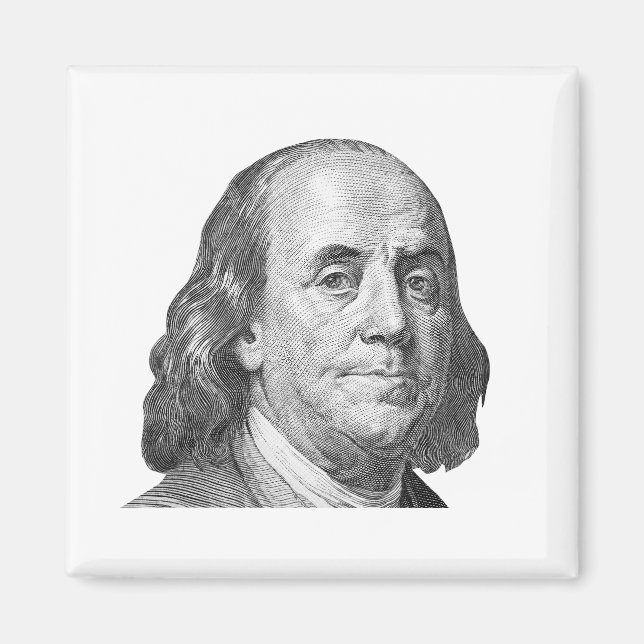 Íman 100 dólares, Benjamin Franklin (Frente)