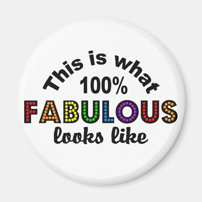 Íman 100% FABULOSO (Frente)