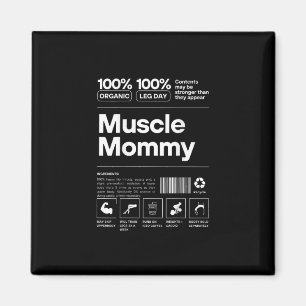 Íman 100% Mãe Musculosa - Design de Ginásio de Fisicult