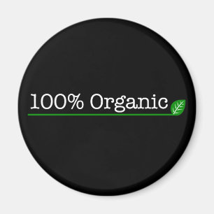 Íman 100% orgânico - texto branco