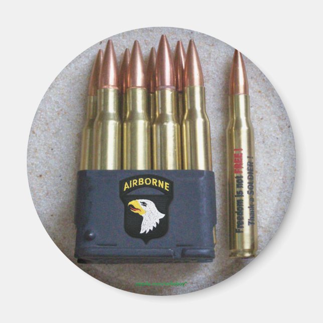 Íman 1010 veteranos da divisão aérea da rua vets imã de (Frente)