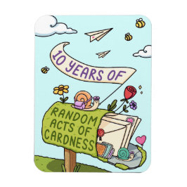 Íman 10 anos de atos aleatórios de ímã cardíaco