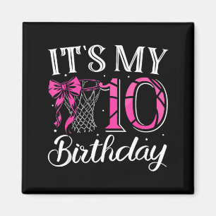 Íman 10 dez aniversário coquete basquete menina anivers