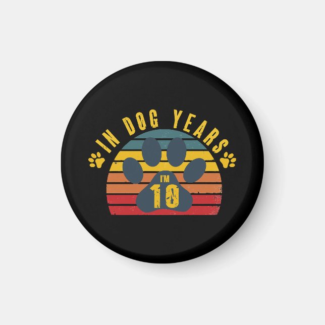 Íman 10 Em Anos de Cachorro (Frente)
