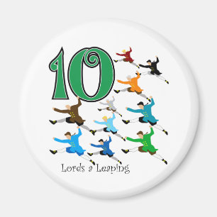 Íman 10 senhores Leaping
