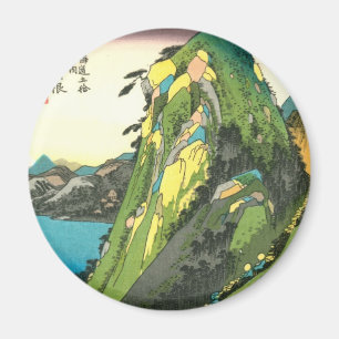 Íman 11. 箱根宿, 広重 Hakone-juku, Hiroshige, Ukiy