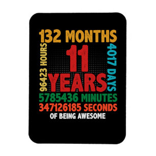 Íman 11 Anos De Ser Um Presente De Aniversário 11 Incr