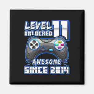 Íman 11 Birthday Boy Level 11 Gamer 11 Year Video Gam