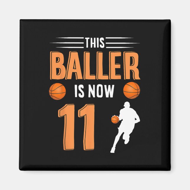 Íman 11 Birthday Bysketbyll - Este Byller Tem Agora 11  (Frente)