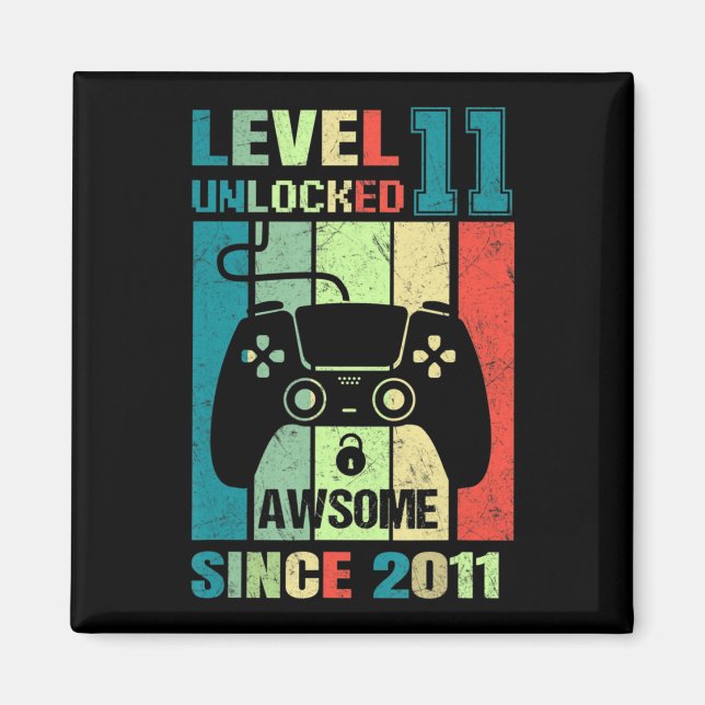 Íman 11 Birthday Gift Level 11 (Presente de Aniversário (Frente)