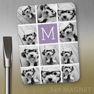 Íman 11 Colagem de Fotos com Monograma