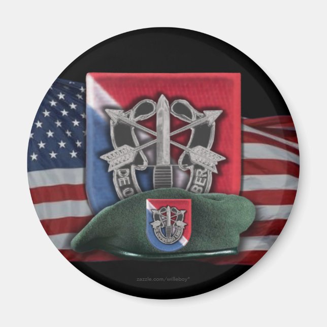 Íman 11 forças especiais flash Fort Bragg vets ímnet (Frente)