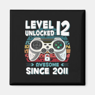 Íman 12 anos BDay Son Boy Gamer 12 de 12 anos