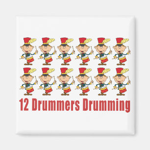 Íman 12 bateristas que rufam o ímã