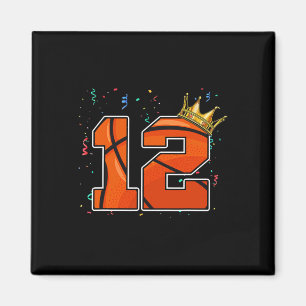 Íman 12 Birthday Basball Grande Número 12 Anos