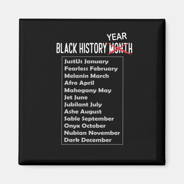 Íman 12 Black History Month African American Black Prid (Frente)