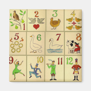 Íman 12 dias de imã de Natal