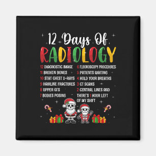 Íman 12 Dias De Radiologia Xmas Rad Tech No Natal