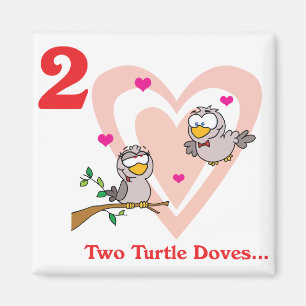 Íman 12 dias dois pombos-tortugas