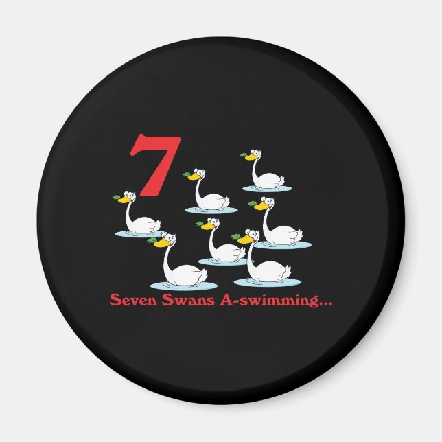 Íman 12 dias sete cisnes a nadar (Frente)