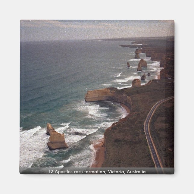 Íman 12 Formação de rochas de átomos, Victoria, Austrál (Frente)
