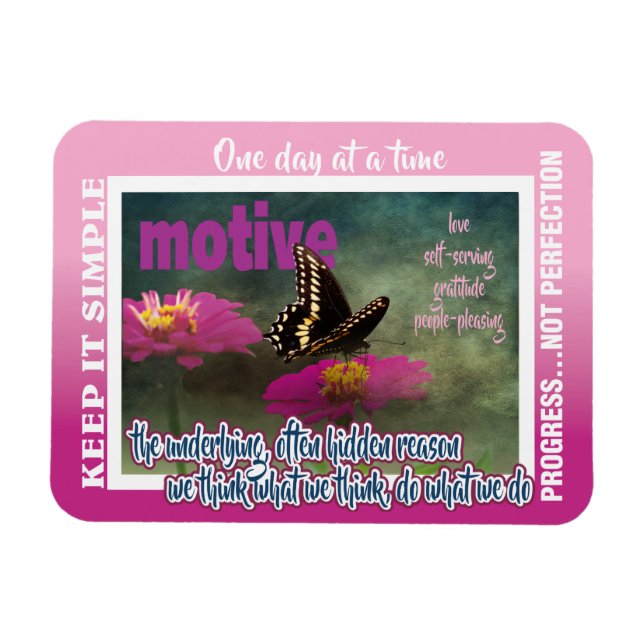 Íman 12 step motives magnet 26 butterflies (Horizontal)