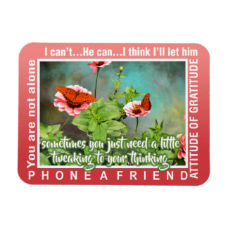 Íman 12 step thinking magnet 26 butterflies