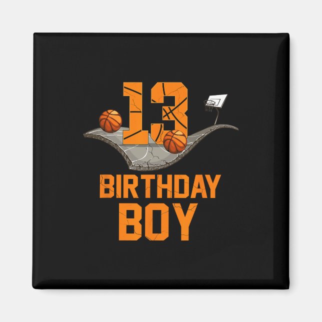 Íman 13 Birthday Bysketbyll Jersey 13 anos (Frente)