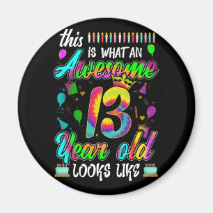 Íman 13 Birthday incrível de 13 anos parece