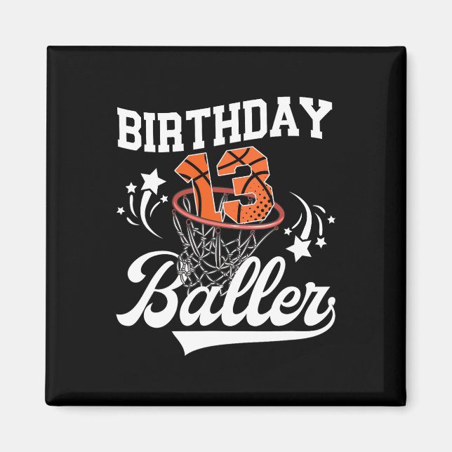 Íman 13th Sketll Birthday Thirteen Year Old Sketll Play (Frente)