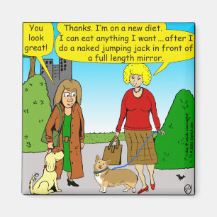 Íman 1411 Jumping Jack Diet Cartoon