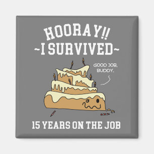 Íman 15 Anos no Emprego 15º Aniversário de Trabalho
