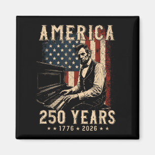 Íman 16º Presidente Tocando Piano 250 Anos