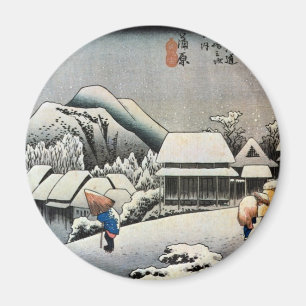 Íman 16. 蒲原宿, 広重 Kanbara-juku, Hiroshige, Uki