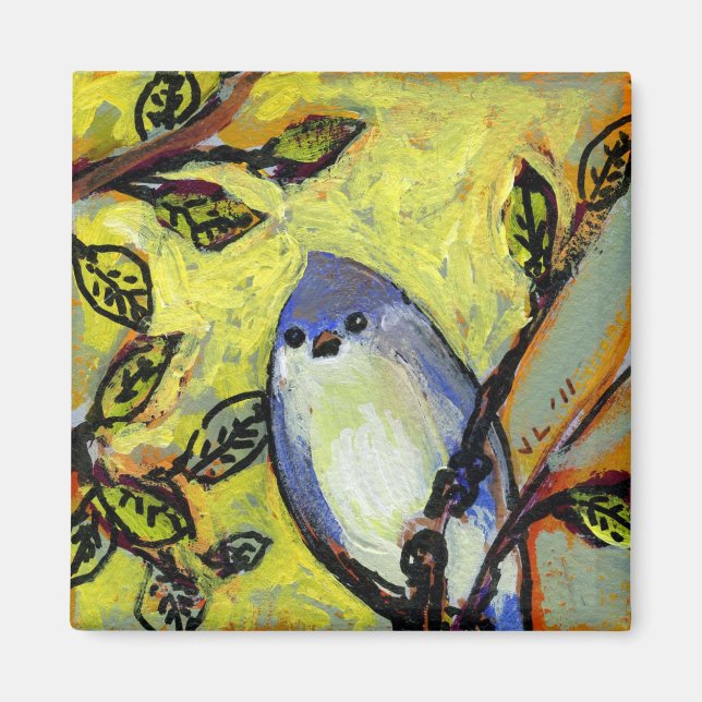 Íman 16 Aves, No 12 - Magneta Quadrada (Frente)