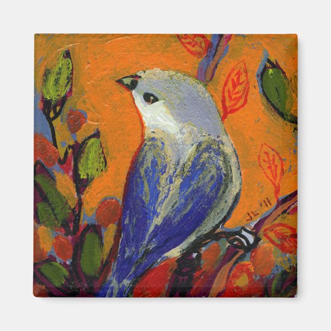 Íman 16 Aves, No 13 - Magneta Quadrada (Frente)