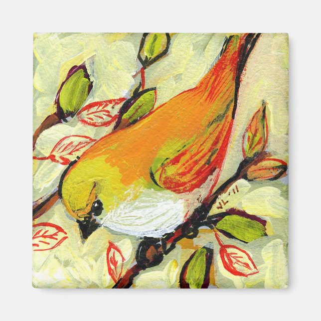 Íman 16 Aves, No 4 - Magneta Quadrada (Frente)