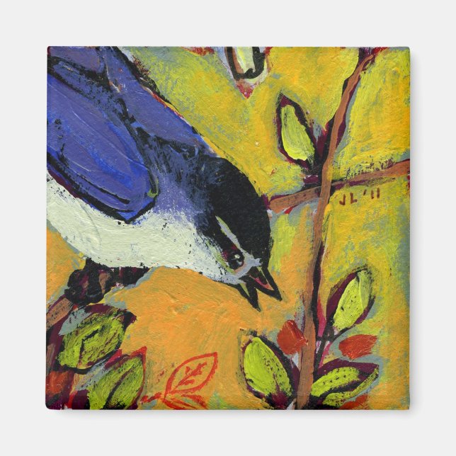 Íman 16 Aves, No 9 - Magneta Quadrada (Frente)