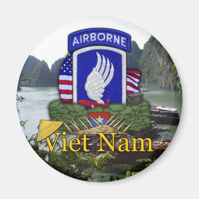 Íman 173.ª brigada aérea vietnam war vets Magnet (Frente)
