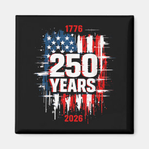 Íman 1776-2026 Bandeira Patriótica Americana nge 250 An