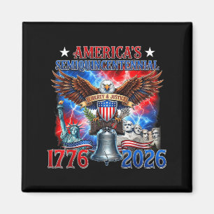 Íman 1776-2026 EUA 250º Aniversário 4 de Julho